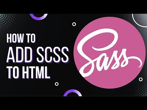 How to add SCSS to your HTML project