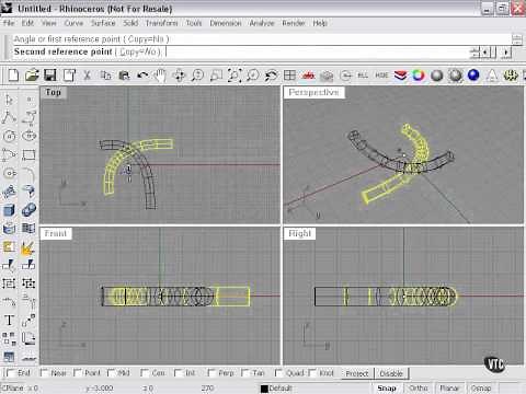 Learning Rhino---Rotate & 3D Rotate