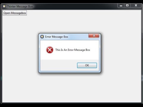 MessageBox в Tkinter.