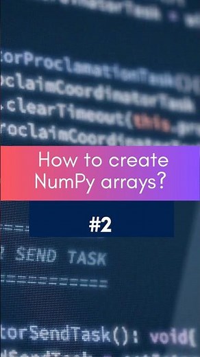 Python for Data Science Short : 2 How to Create NumPy Arrays in Python