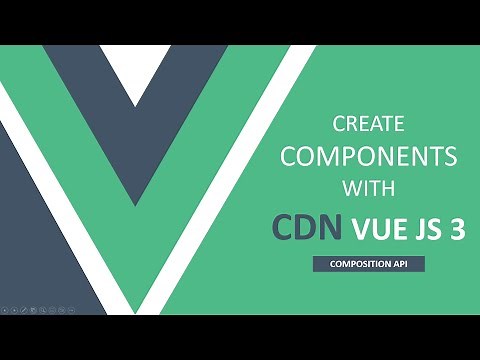 How to use COMPONENTS with CDN Vue JS 3 (Composition API) - Step by Step guide.