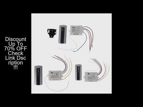 Wireless 2 Channel ON/OFF Lamp Remote Control Switch Receiver Transmitter