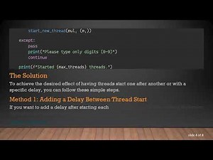 Starting Threads with a Delay in Python