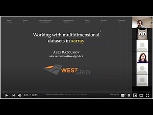 Working with multidimensional datasets in xarray