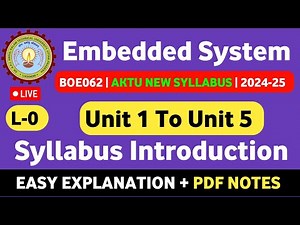 Embedded System AKTU BOE062 | Introduction | Embedded System New Syllabus AKTU BOE062