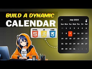📅 Calendar in JavaScript l Create A Dynamic Calendar in HTML CSS & JavaScript🔥