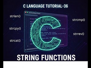 C Language Tutorial-36 | String functions in C