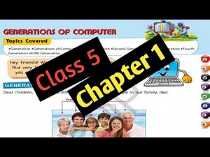 Computer class 5 Chapter 1 Generations of Computer/ Lesson reading|| Army public school book