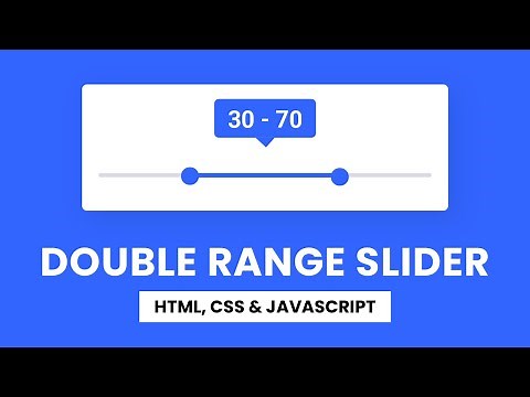 Double Range Slider | HTML, CSS, Javascript | With Source Code