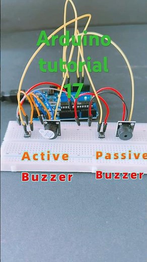 Arduino Tutorial 17:The differences and wiring methods between Active Buzzer and Passive Buzzer