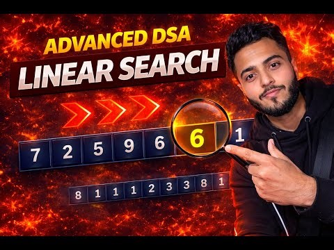ADVANCED DSA PYTHON | I bet NO ONE would've taught you LINEAR SEARCH like this 🔥
