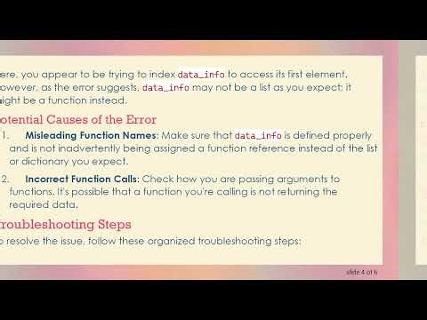 Understanding the Django Error: 'function' object is not subscriptable