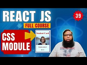 React Tutorial for Beginners #39 | CSS Module in React JS Explained with Examples