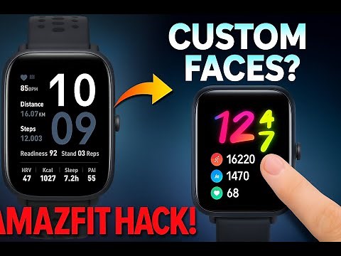 Custom Watch face Amazfit Bip 6 & Active 2 | Android & iOS | All amazfit watches