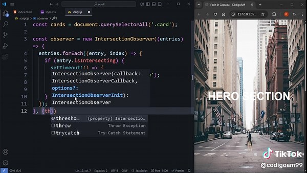 Fade In Cascade Animation Using JavaScript Techniques
