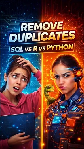 SQL vs Python vs R – Best Way to Remove Duplicate Data #shorts