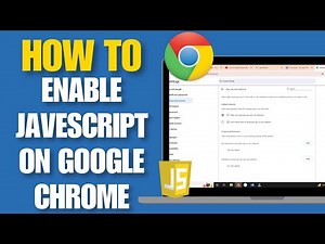 How To Enable JavaScript On Google Chrome | Turn On Javascript On Google chrome