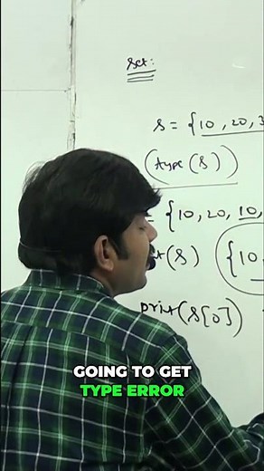 Python Sets: Why Indexing Fails & Type Errors Explained #shorts