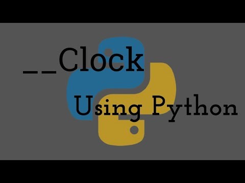Clock Using Python || Coding Problem || Python Programming