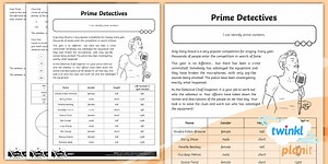 Problem Solving Prime Numbers Worksheet