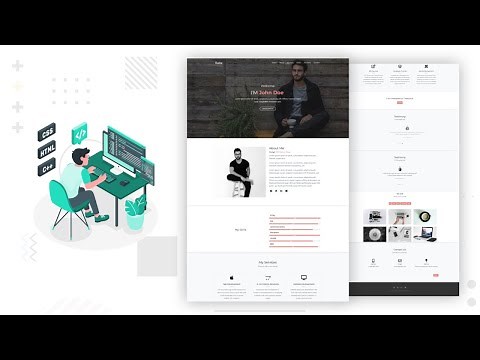 Learn To Build a Website Using HTML5, CSS3, Bootstrap4 and Jquery.