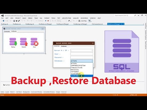 How to Backup and Restore Database With SQL SERVER Using VB.NET