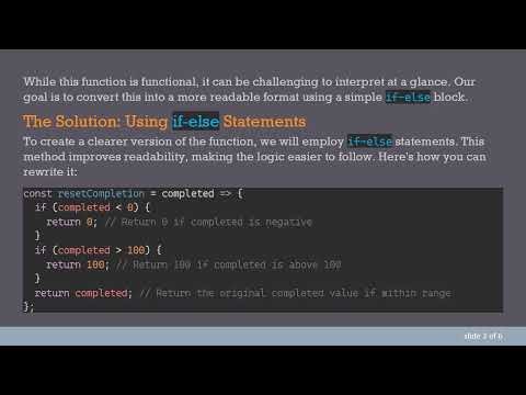 Converting a Javascript Ternary Function to a Simple Function