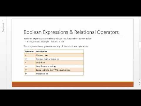Python-3 - Decisions and Boolean Logic