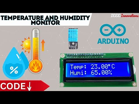 Temperature and Humidity Monitor with Arduino Uno | Environment Monitoring System |Best MINI Project
