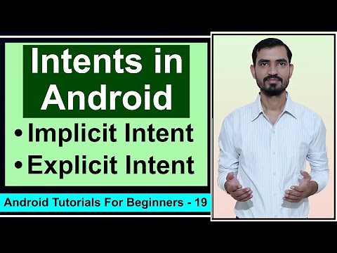 Intents in Android || Explicit and Implicit Intent Tutorial by Deepak