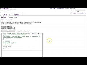 Codingbat - countCode (Java)