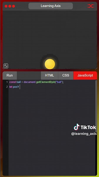 Bouncing Ball | HTML CSS JavaScript #fypシ゚