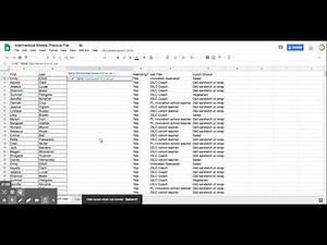 Google Sheets: Intermediate - Merging Information From Two Columns Into One Column