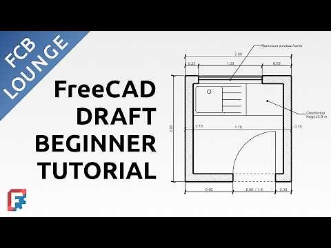 Create a 2D Floor Plan Drawing with FreeCAD - Beginner Tutorial for Draft Workbench