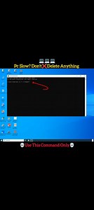 PC Slow? 😫 Don’t Delete Anything — Just Use This Command! ⚡ | Computer Tips & Tricks In this video, you will learn how to instantly clean all temporary junk files from your PC using just one powerful CMD command. This trick boosts your system speed, fixes lag, frees storage, and cleans hidden temp files safely — without deleting any important data. ⏳ Time Stamps (4 Stage): 00:00 – Introduction 00:05 – Stage 1: Open CMD as Administrator 00:10 – Stage 2: Run the Command 00:15 – Stage 3: Delete Te