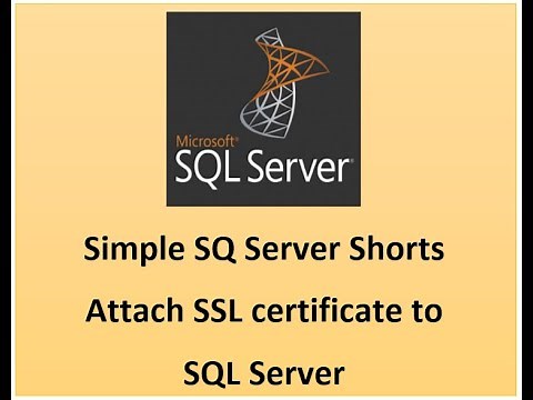 How to attach SSL/TLS certificate to SQL Server?