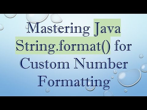 Mastering Java String.format() for Custom Number Formatting