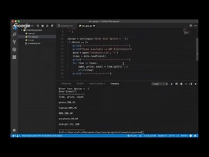 Python Projects 1: Simple Inventory System Part 1