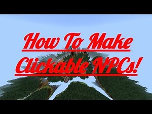 Minecraft Bedrock Edition Commands: How To Make Clickable NPCs!
