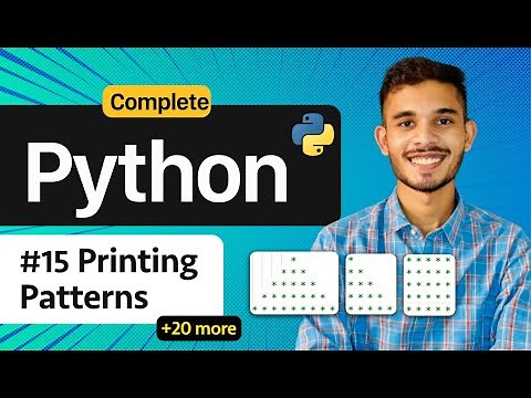 Printing Patterns | Nested loop in python | Python for beginners