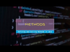 Defining and Calling a Method in Java