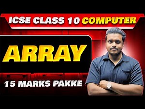 ARRAY (One-Dimensional) | Class 10 ICSE Board | Java Programming | Sorting & Searching... #tutorial