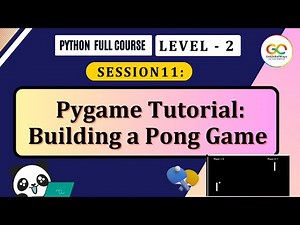 Pygame Tutorial Building Pong Game | Python Programming