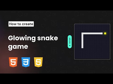 How to create Glowing Snake Game using HTML CSS & Javascript | Simple Javascript Game
