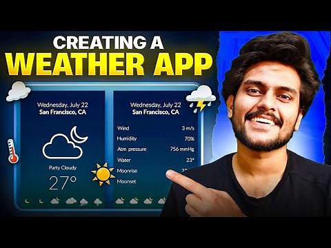 Creating a Weather App Using HTML, CSS and JavaScript | Part 1🔥