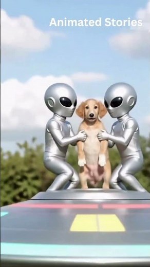 Alien Kidnap the dog | Animal kidnap | Animated Stories |