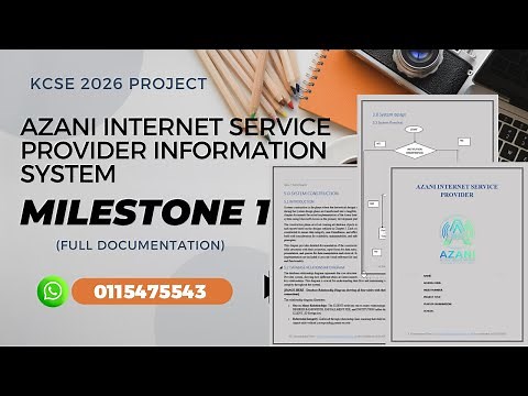 KCSE 2026 Computer Project: Azani ISP Database System | Complete Documentation & Implementation
