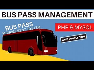 Bus Pass Management System PHP & MYSQL | PHP Projects |Source Code ||#decodeit