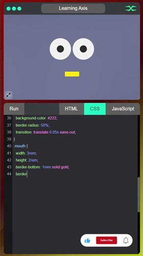 How to Make a Mouse-Tracking Emoji Animation | HTML, CSS, & JavaScript Tutorial #coding #webdesign