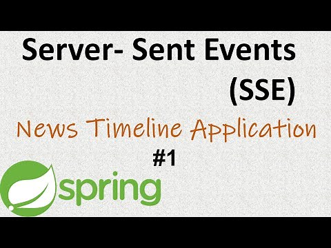 Server-Sent Event + Spring Boot | Part 1